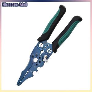 [Blossom] Wire Stripper Decrustation Pliers Adjustable Electrical Wire Stripping Tool Non-slip Wire Stripper Crimper For Electrical Cable