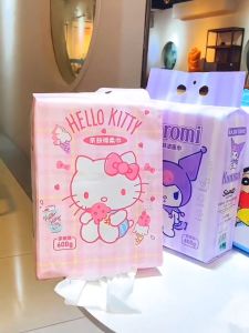 Tuala Muka Kartun 紫色卡通一次性洗脸巾 Cartoon Disposable Face Towel 600g 加厚柔软亲肤洁面擦脸巾 Facial Cleansing Tissue