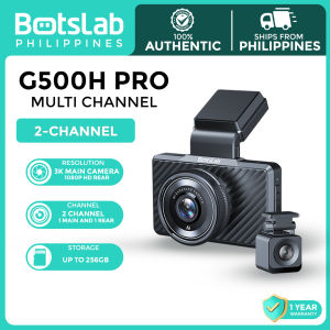 Botslab G500H Pro Front and Rear Camera | 3K Resolution | Starvis | ADAS | Clear Night Vision | Loop Recording