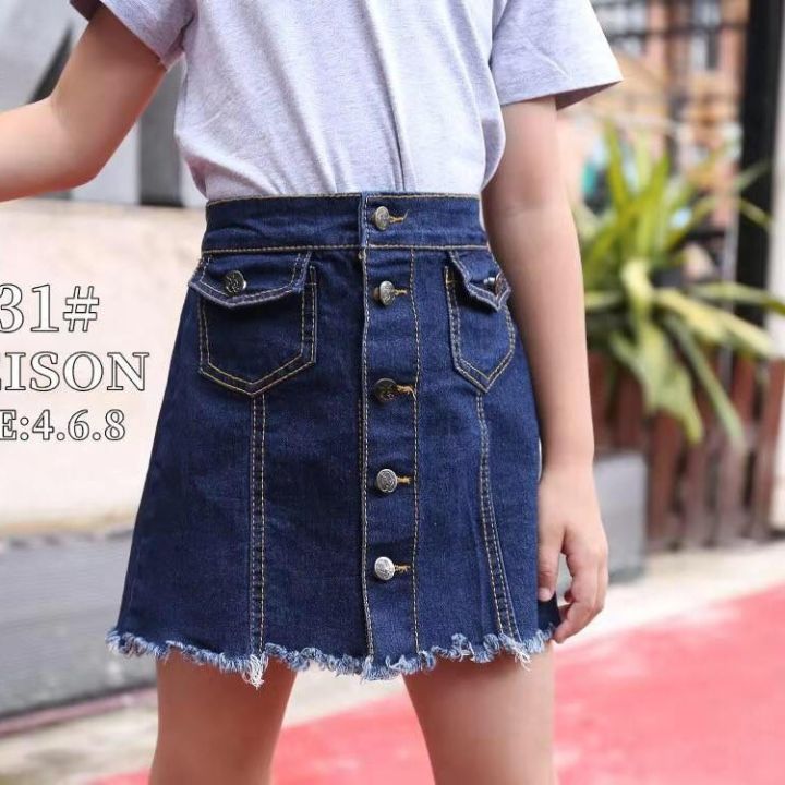 Denim skirt lazada sale