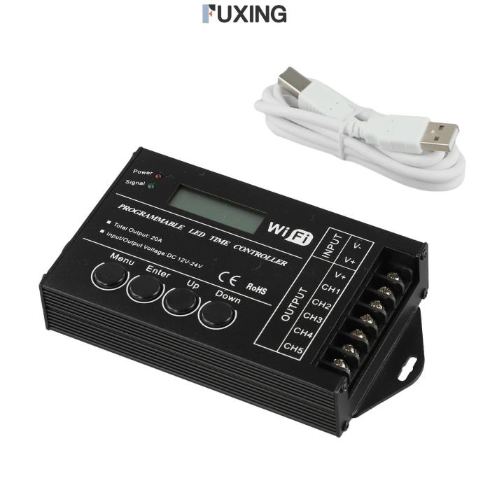 FUXING Unattended Operation Time Controller WiFi Time Programmable RGB ...