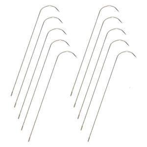 Hợp Kim đa năng beading 10 gói cong tip tăng cường lỗ cho hạt cườm kim loại thủy tinh dự án thủ công