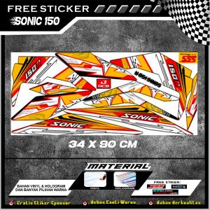 STIKER STRIPING MOTOR HONDA SONIC VARIASI FULL SET SVHS - 02 TERMURAH DAN TERLARIS