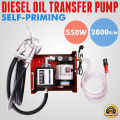 Fuel Transfer Pump Diesel 220V / Pompa Transfer Minyak Solar Bensin Full Set Power 550 Watt. 