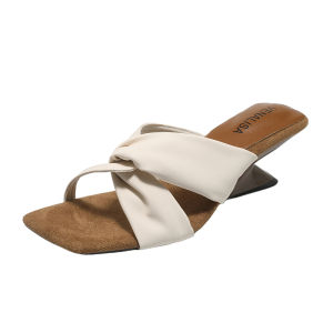 Venalisa Women Fashion Leisure Square head 5CM Wedges Sandals Outdoor slippers Vacation dating