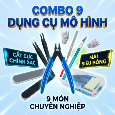 【HCM/24H】Premium Dụng cụ Gundam 9 món lắp ráp Bandai chuyên dụng mô hình Hobby Tool Basic Set
