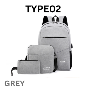 MR Travel Laptop 3 in 1 Backpack Set Multifunction Business Laptop Backpack USB Charging Beg Waterproof Laptop Bag 旅行三件套双肩包