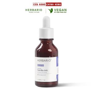 Boosted Serum hoa đậu biếc Herbario 30ml tái tạo cấp ẩm da thuần chay