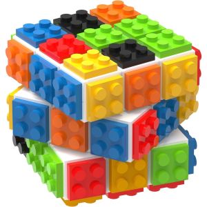 (Siêu Quạt) tốc độ khối lập phương thần kỳ 3x3 xây dựng trên gạch khối lập phương thần kỳ khối lập phương thử thách trí não câu đố và gạch đồ chơi trong 1 cho trẻ em Quà tặng