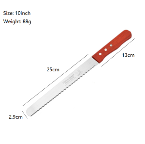 Stainless Steel Bread Knife-Bread Loaf Cutting Pastries Cake Fruit Café Restaurant Kitchen Home Use