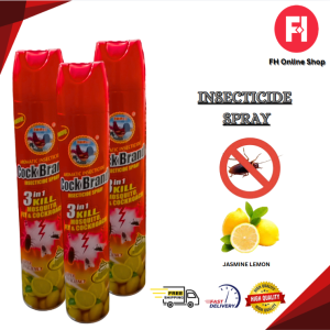 POWERFUL AROMATIC  INSECTICIDE CockBrand Insecticide Spray 3 in 1 Kill MosquitoFly & Cockroah super efficiency Lemonjasmine lavenderFragrance.