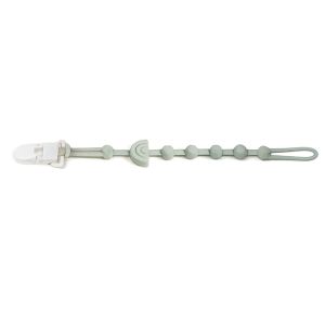 DOWNA Không chứa BPA Dây giữ giả bằng silicon Chống thất lạc Màu đơn sắc Chuỗi giả Phù hợp phổ quát Kẹp giả cho bé Trẻ sơ sinh