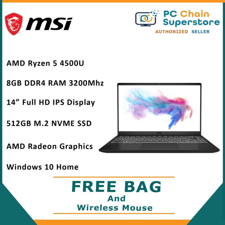 MSI Modern 14 B4MW-225 (Black) 210 (Blue) 14\