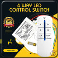 1 2 3 4 Way Wireless Receiver Lamp Light RF Remote Control Switch ON OFF Suis Lampu ALAT KAWALAN JAUH. 