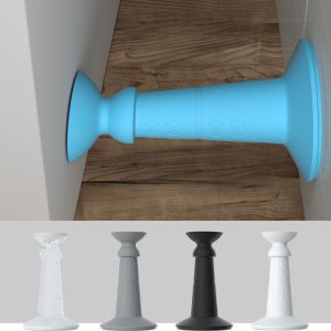 COUPLECOL Tắt tiếng Tự dính Silicone Ẩn Ốp lưng Khóa cửa Hút cửa Chặn cửa Bảo vệ tường Giá đỡ cửa
