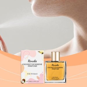 Roxelis Coconut Sunshine Perfume For Women Long Lasting Fragrance Vanilla Coconut Scent Fresh Floral Perfume Body Spray Daily Use Gift 50ml