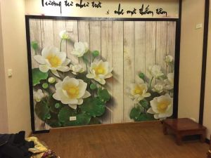 Tranh dán tường 3d Công phú quý kt 80CM*1M2