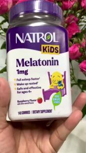 Kẹo Dẻo Natrol Kids Melatonin 1mg 60 viên cho Bé HÀNG MỸ - 😴 Giúp đi vào giấc ngủ tự nhiên nhanh chóng 😴 Giúp Ngủ Ngon Ngủ sâu giấc Sau khi thức dậy tinh thần khoẻ khoắn không lừ đừ lờ đờ như các loại ngủ thông thường khác