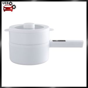 [Ueb Wholesale Mall] Nonstick Pan 2L Non-Stick Frying Pan Boil Dry Protection with Steamer for Dorm Room Travel RV Hotel