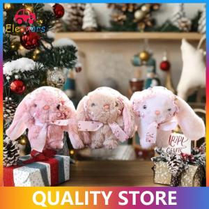 [Eleanor] Cute Bunny Plush Toy Cartoon Stuffed Bunny Doll Keychain Lovely Bag Pendant Backpack Hanging Decoration Birthday Gifts