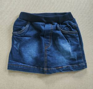 กระโปรงยีนส์ กระโปรงเด็ก กระโปรงสั้น ชุดเด็ก size 6 (4-5ปี)