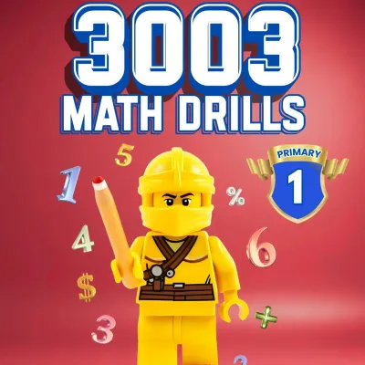 NINJA METHOD [BUKU HARDCOPY] 3003 Math Drills Buku Latihan Matematik Darjah 1-6 (136-192 Halaman) Latih Tubi Asas Matematik Tambah Tolak Darab Bahagi Pecahan