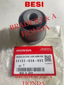 BUSING BUSHING BUSH BOS KNUCKLE LOWER ARM BELAKANG STREAM CIVIC ES CENTURY VTI S CRV GEN 2 RD4 RD5 2001 2002 2003 2004 2005 2006 HONDA 52365-S5A-802 KARET SAYAP BAWAH OUTER REAR BOSH KAPAK PANGGON KAKI KAKI