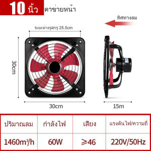 Nhaphatr Shop พัดลมดูดอากาศ พัดลมดูดควัน 220v ดูดอากาศ พัดลมดูดควันไก่ย่าง พร้อมสวิตซ์ ตัวดูดอากาศออก ผัดลมดูดอากาศ พัดดูดอากาศ พัดลมดูดกลิ่น