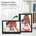Andoer 10.1 Inch Digital Photo Frame Desktop Electronic Album 1280*800 IPS Screen Supports Photo/ Video/ Music/ Clock/ Calendar Function with Backside Stand Remote Control. 