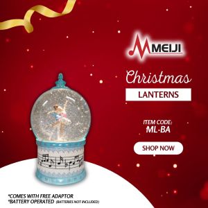 Christmas Decor - Snow Globe with Dancing Ballerina - Table p ChrisTotmas Lantern Snow Globe with Dancing Ballerina