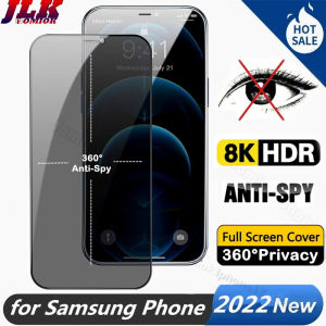 [JLK] 2026 New Upgrade 360 Full Spy Privacy Tempered Glass Screen Protector for Samsung S26 S25 Edge S24 Ultra A15 A55 A54 A35 A34 A42 A33 A53 A24 S23 S22 S21 S20 FE A12 A23 A13 A73 A52S A22 A03 A72 A32 Anti-Peeping Fingerprint Glass film