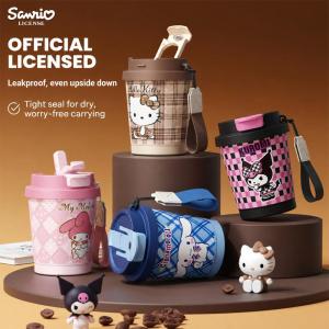 Sanrio Hello Kitty Double Walled Coffee Cup Leakproof 316 Stainless Steel For Office Mug LFB447