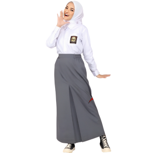 Sayum id ROK SPAN PANJANG SEKOLAH SMP/SMA REMPEL DAN SPAN BELAH SATU  -  ROK PANJANG SEKOLAH SMP/SMA