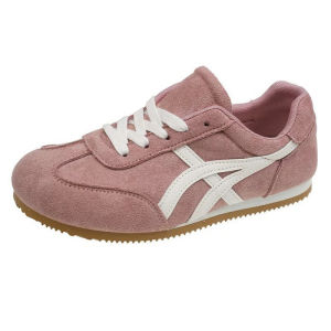 Lightweight flat sneakers Forrest Gump Shoes Deerskin breathable soft sole Casual womens shoes