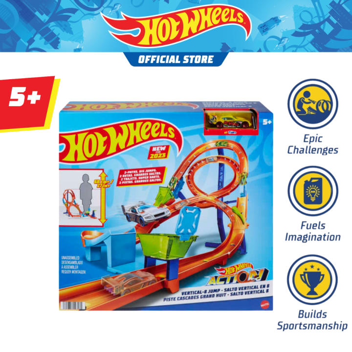 Hot Wheels Action Figure Track Set With Hot Wheels® car in 1:64 Toy  Car, Gift for Kids ages years old and above