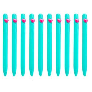 10Pcs hình trái tim tình yêu Bút Bi 1.0Mm bút viết bi nhựa Bút Mực Đen Văn Phòng Phẩm Bút Cho Sinh Viên Giáo Viên