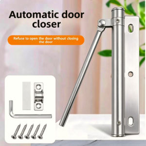 Stainless Steel Automatic Door Closer Silent Door Closer Suitable For Residential Use With Screw Accessories