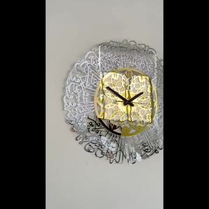 LZD 60cm Acrylic Mirror Face Art Word Proverbs Home Decoration Mural Large Wall Clock Wall Decorations wallclock