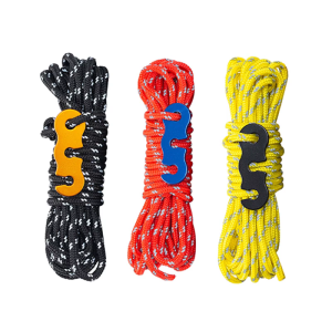4lots Light weight Reflective Rope Safety Camping Tent Rope Tent Securing Line for Secure Tent Setup and Nighttimes