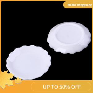 Madha 2Pcs 1:12 Dollhouse Miniature Plate Dessert Lace Dish Tableware DecorToy