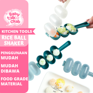Bento Rice Ball Shaker Premium Warna Hijau Cetakan Bola Nasi Untuk Bekal Makan Siang