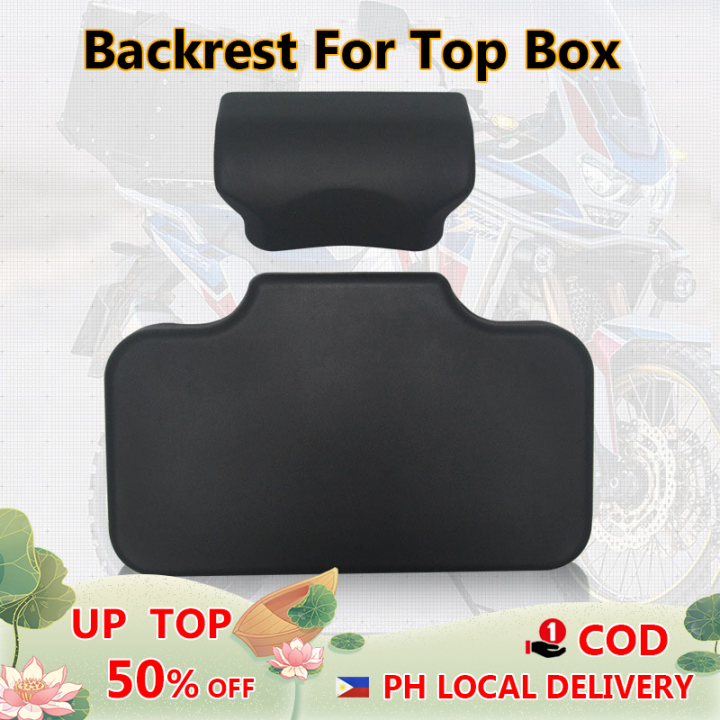 Backrest For Topbox Motorcycle Alloy Top Box Backrest Universal Cushion ...