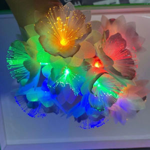 LED Fiber Flower Light String Artificial Flower String Lights Fairy Light Wedding Party Home Decor
