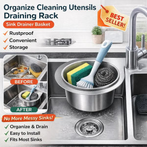 304 Stainless Steel Colander Kitchen Drain Basket Rust Proof Draining Vegetables Fruits Pasta Strainer