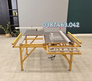 Máy cưa bàn trượt mini đa năng gấp gọn tiện mang đi công trình.