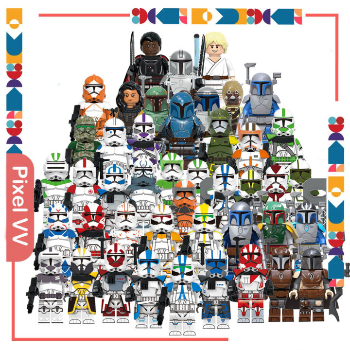 Star Wars Rpoad Blocks Stars Wars Building Blocks Toy Luck Gideon Boba Fett Clone Trooper ...