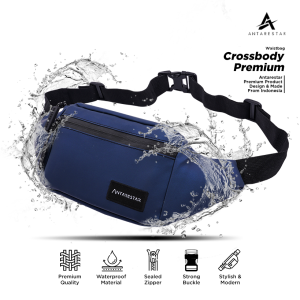 ANTARESTAR Official - TAS SELEMPANG PRIA WANITA WAISTBAG CROSSBODY PREMIUM SERIES OUTDOOR WATERPROOF