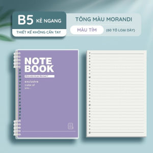 Sổ Còng Pastel B5 120 Trang – Sổ Tay Planner Sổ Ghi Chép Học Sinh Vở Còng Tháo Rời Có 5 Màu