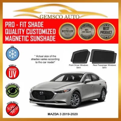 Mazda 3 Sedan 4th Gen 2019 - 2024 ( 4 / 5pcs) Car Magnetic Sunshade / Boot Tray