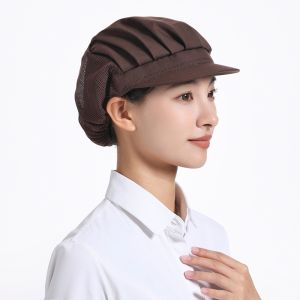 Fashion Breathable Chef Hat Kitchen Food Service Cooking Cap Chic Business Work Dust Cap Hair Nets
